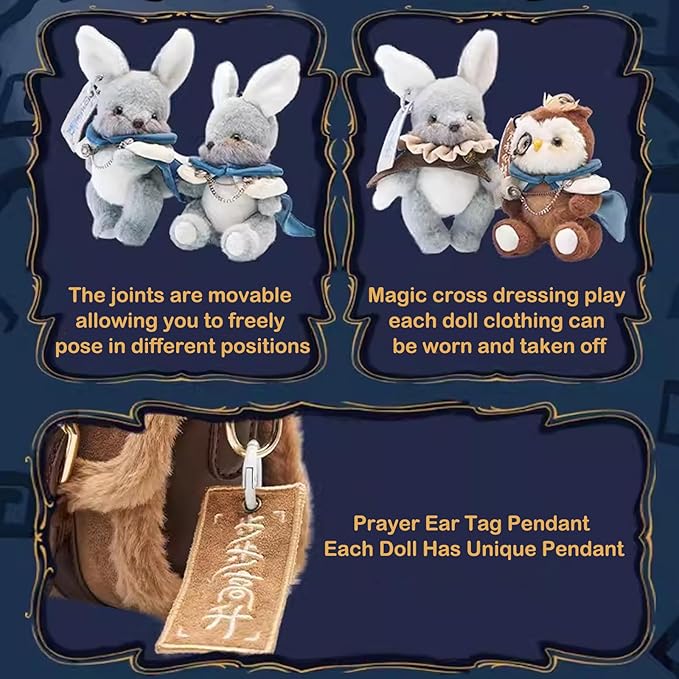 CALEMBOU Plush Blind Box Figures, Kawaii Endless Forest Series Handmade Stuffed Animals Mystery Box Toys, Cute Anime Plushies Collectible Birthday Gifts for Girls
