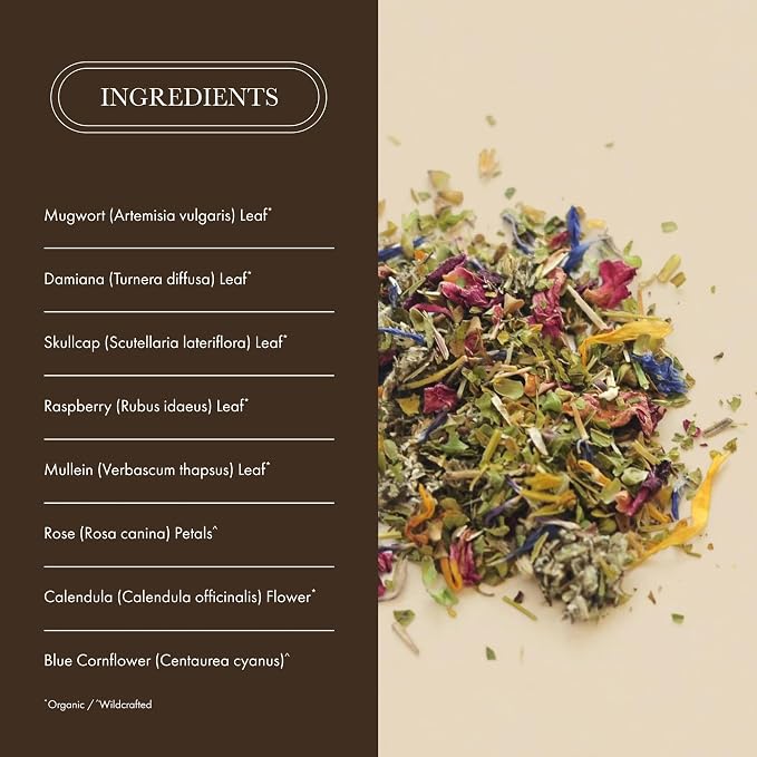 Anima Mundi Apothecary Smokable Herbs - Sacred Smoke - Heart Chakra Herbal Smoking Blend - with Relaxing Botanicals Like Mugwort, Skullcap, Blue Cornflower, Calendula & Rose Petals (0.5oz)