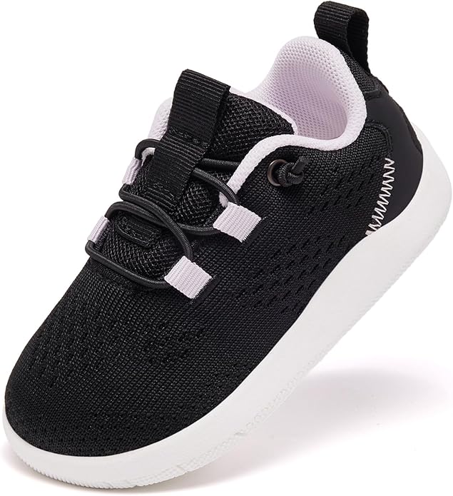 MORENDL Wide Toddler Shoes Baby Walking Shoes Girls Boys Zero Drop Minimalist Sneakers Slip On Tennis Shoe Breathable Naturally Flexible