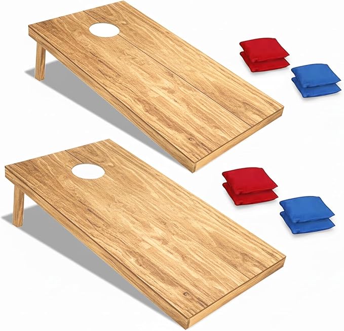 Cornhole Board Set&Toy Corn Hole Game Set for Adults/Kids