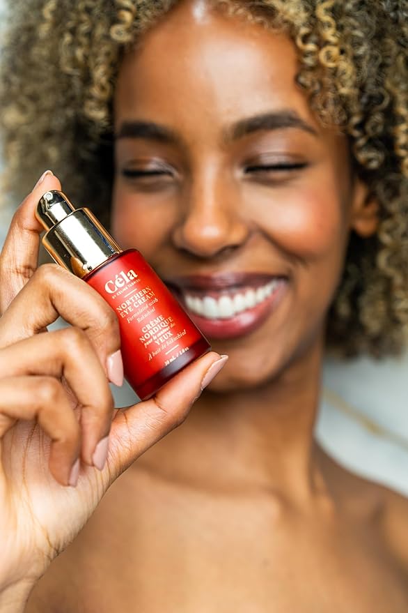 Céla Northern Eye Cream | Reduces Fine Lines, Puffiness & Dark Circles | 30 ml Hydrating & Anti‑Aging Eye Moisturizer with Red Maple Bark Extract & Antioxidants – Gentle for All Skin Types