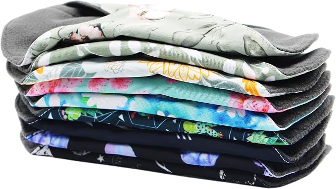 Random Prints Small Size Cloth Menstrual Pads Reusable Sanitary Pads (S-5 PCS-Random Prints)