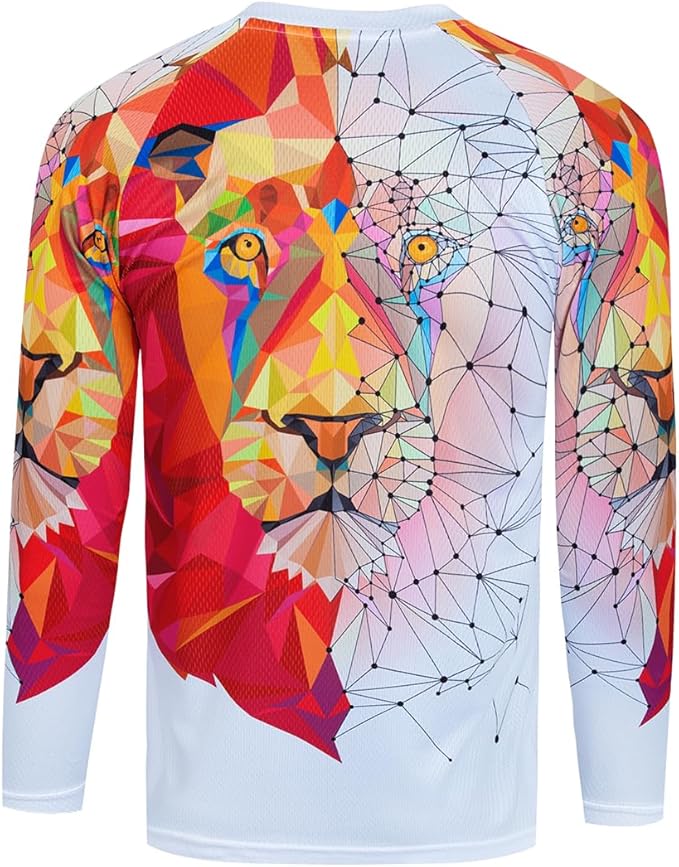 Dirt Bike Jersey for Youth, Kids Mountain Bicycle Shirt Long Sleeve Children Downhill Jerseys for Motorcycle Motocross