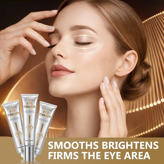 RQUXMT Eye Tightener Cream, Instant Eye Tightener for Puffy Eyes and Dark Circles, Temporary Eye Tightener to Smooth Under Eye Bags, Fine Lines and Wrinkles, Firming & Lifting Eye Gel