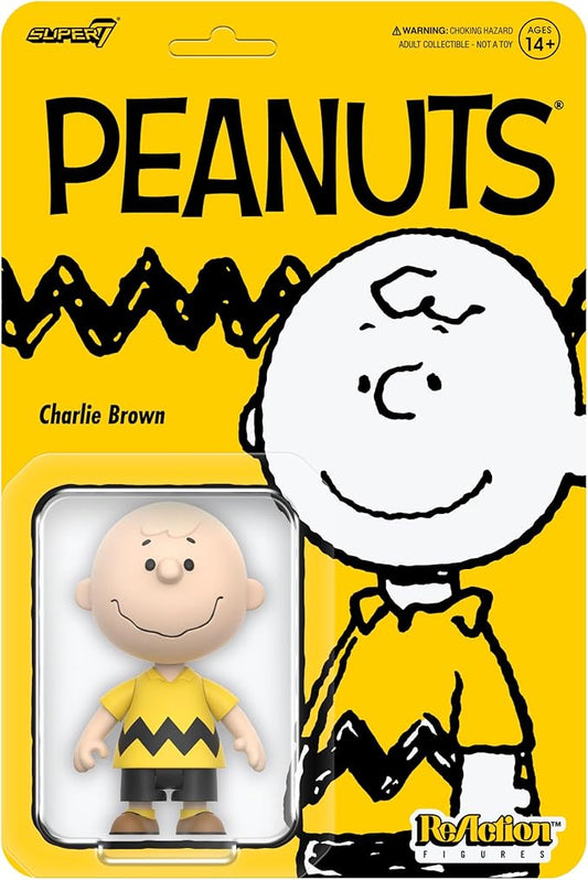 Super7 Peanuts Charlie Brown - 3.75" Peanuts Action Figure Classic Cartoon Collectibles and Retro Toys