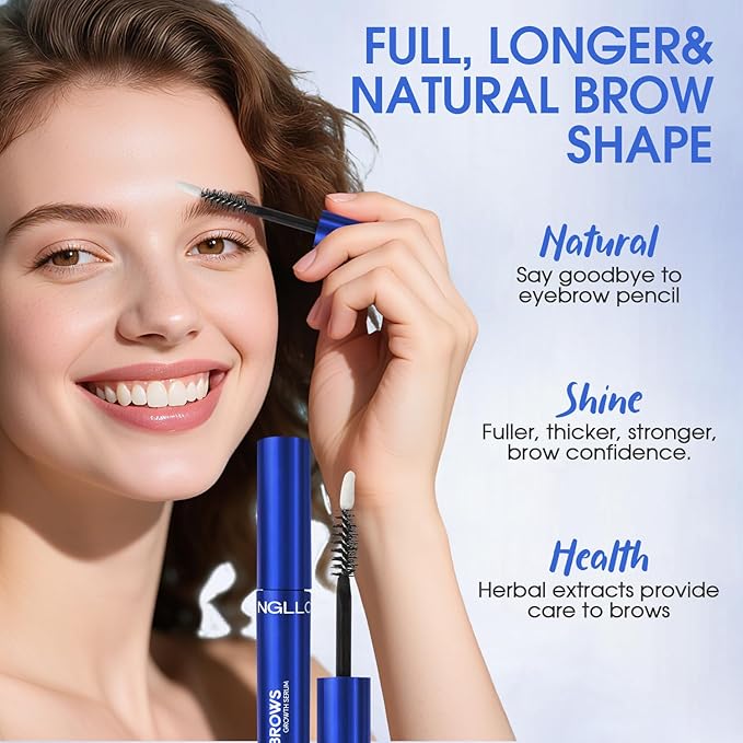 YNGLLC Eyebrow Growth Serum for Women – Plant Extracts Eyebrow Serum to Grow Brows, Brow Serum for Growth Thicker, Longer, Fuller Brows, 5ml