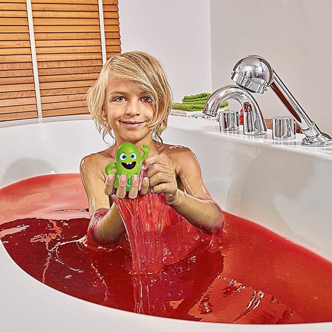 3 x Slime Baff Bundle from Zimpli Kids, Green, Blue and Red, Turn Water Into Gooey Slime, Children's Sensory and Bath Toy, Certified Biodegradable Gift