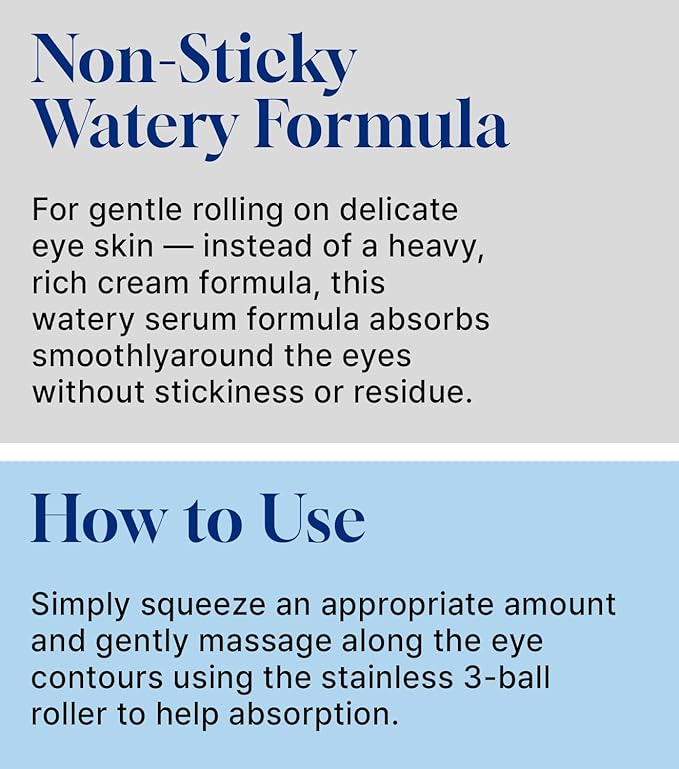 Revitalizing Renewal Roll-On Eye Serum — Retinol + Peptide Complex for Dark Circles, Puffiness & Fine Lines
