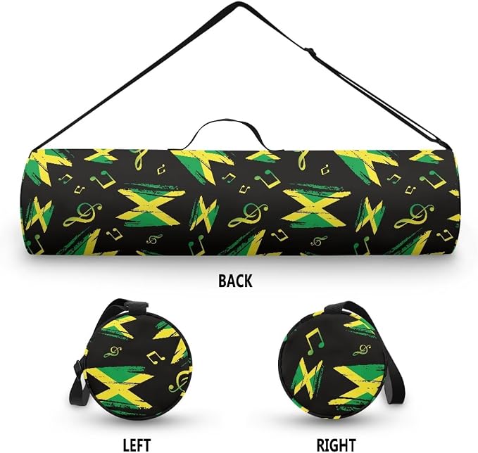 Yoga Mat Bag with Adjustable Shoulder Strap and Handle Zipper, 30in Wide x 6.3in Diameter for Yoga Mat Storage