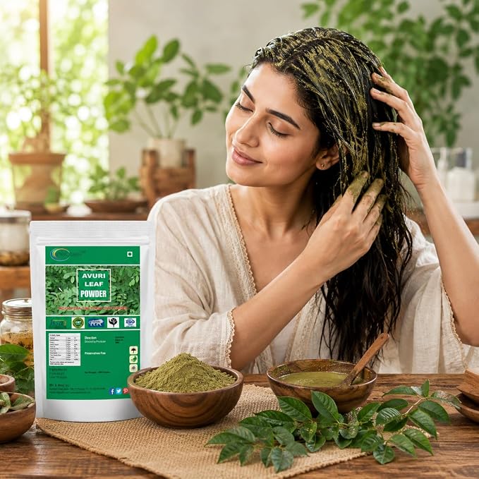 neotea Avuri Ilai Powder (Indigofera Tinctoria) 300g | Indigo Leaf Powder | 100% Pure Herbal Powder | Natural Hair Care Ingredient