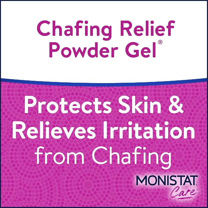 Monistat Chafing Relief Powder Gel, Long-Lasting Anti-Chafing Protection for Bikini Area, Thighs and Bra Lines, 1.5 Oz, Pack of 24