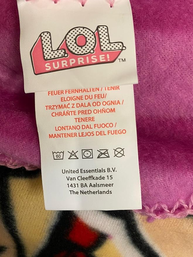 Official License Character Girls Pink Fleece Soft and Cozy Throw Blanket (40" x 60) (LOL 13)
