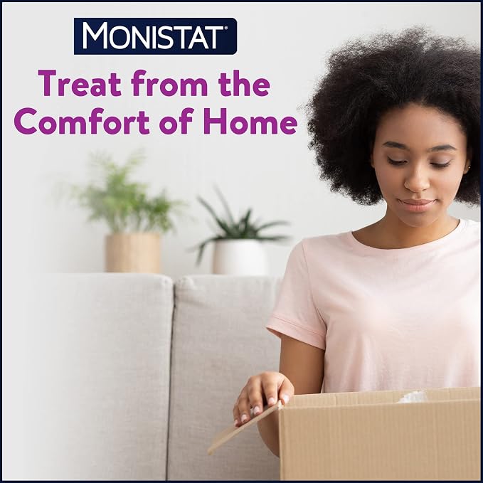 Monistat 7-Day Yeast Infection Treatment for Women, Miconazole Cream (45g Tube) & 7 Applicators, for Relief of Mild Vaginal Itching, 2 Pack