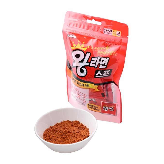 Korean Ramen Flavor Packets 18 Count 2 Pack - Authentic Ramyeon Seasoning Powder, Korean Ramen Seasoning, Versatile Ramen Soup Base for Soups, Stir-Fries, Marinades, Spicy Savory Noodle Flavor