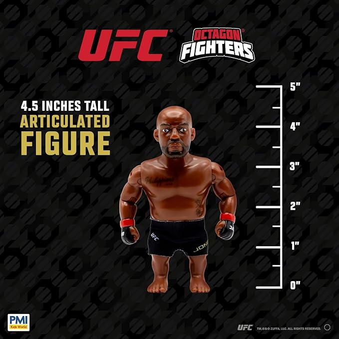 UFC 4.5-Inch Articulated Action Figures Legendary Fights 2-Pack Mystery Assortment – Includes 2 Fighters, Accessories and Championship Belt | Official UFC Collectible by PMI – Random 1 of 3