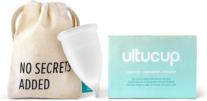 Menstrual Cup - Super Soft and Flexible -100% Medical Grade Silicone -Free from BPA - Wear up to 12 Hours - Made in USA (Model 1 - Medium)