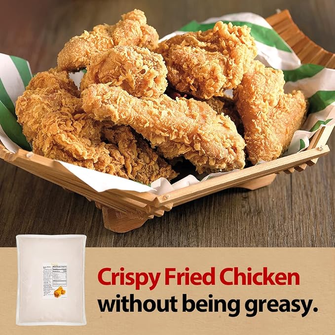 Foodrella Korean Taste Crispy Fried Chicken Crispy Batter Mix, Frying Powder Mix, Product of Korea, 4.4 LB (2kg), 1 pack