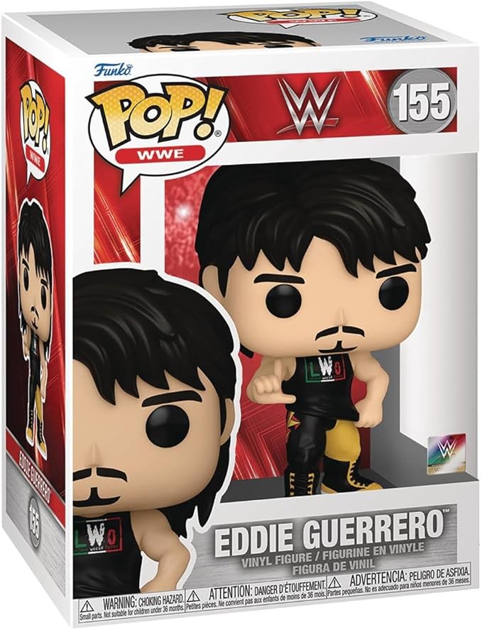 POP WWE: Eddie Guerrero LWO Funko Vinyl Figure (Bundled with Compatible Box Protector Case), Multicolor, 3.75 inches