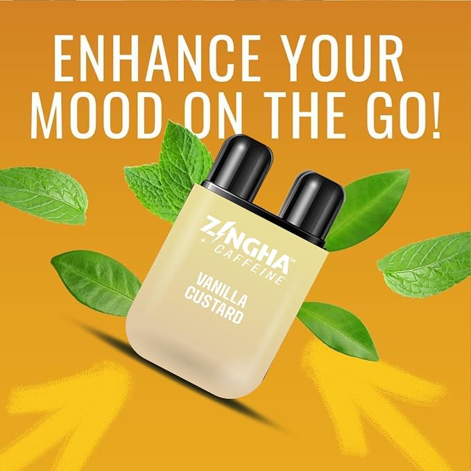 Z!NGHA Caffeinated Aromatherapy Nasal Inhaler Stick - Energy Nasal Stick with Peppermint & Eucalyptus Essential Oils - Natural Focus & Alertness Support, Sweet Surge