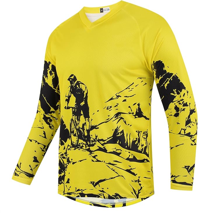 Youth Dirt Bike Jersey Kids Motocross Shirts for Boys Off Roading Long Sleeve Cycling Jerseys Childs Mountain Bicycle Shirt