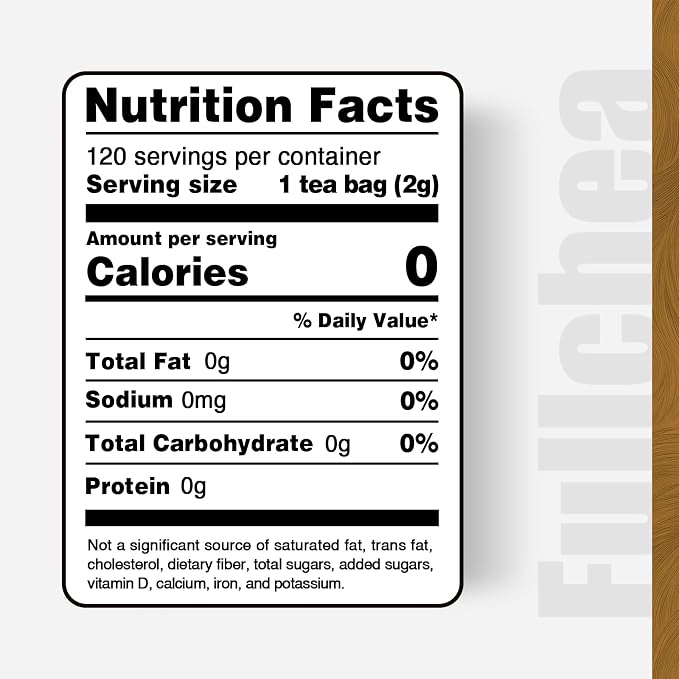 FullChea - Turmeric Ginger Cinnamon Tea Bags, 120 Teabags, 2g/bag - Premium Turmeric, Ginger, Cinnamon - Non-GMO - Caffeine-free - Aid Digestion & Boost Immunity