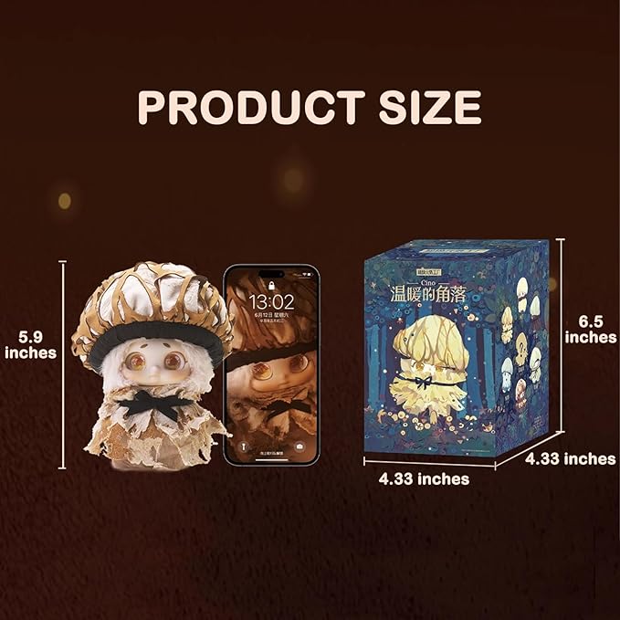 CALEMBOU Plush Doll Blind Box Figures, Timeshare Cino Warm Corner Series Stuffed Blind Plush, Kawaii Mystery Box Plushies, Collectible for Birthday