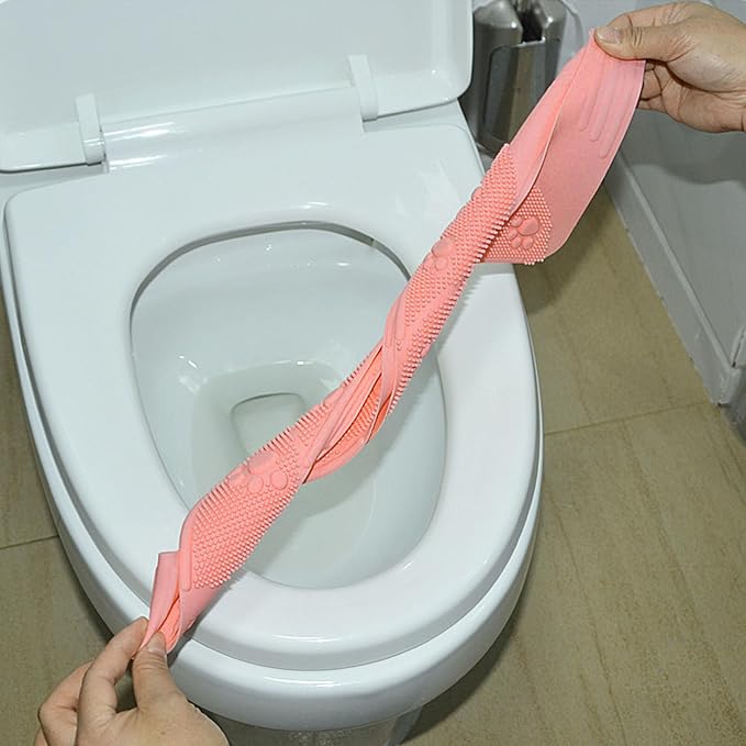 Reusable Toilet Seat Cover Universal Washable Silicone Non Slip Pad for Home and Travel Potty Toddler Covers Foldable Portable Camping Summer Training Toddlers Bags Stool Chairs