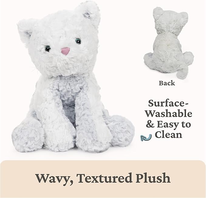 GUND Cozys Collection Kitty Cat Plush Soft Stuffed Animal for Ages 1 and Up, Blue, 10"