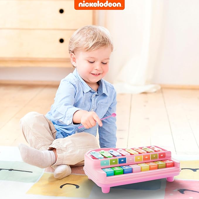 Lollipop Paw Patrol Xylophone and Piano 2 in 1 - Interactive Music Toy for Toddlers - Real Songs, Educational Fun offering Both Xylophone and Piano Modes in one Delightful Toy. (Paw Patrol Purple)