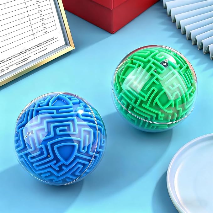 YongnKids Amaze 3D Memory Sequential Maze Ball Puzzle Toy Gifts for Kids Adults - Challenges Game Lover Tiny Balls Brain Teasers Game (Green)