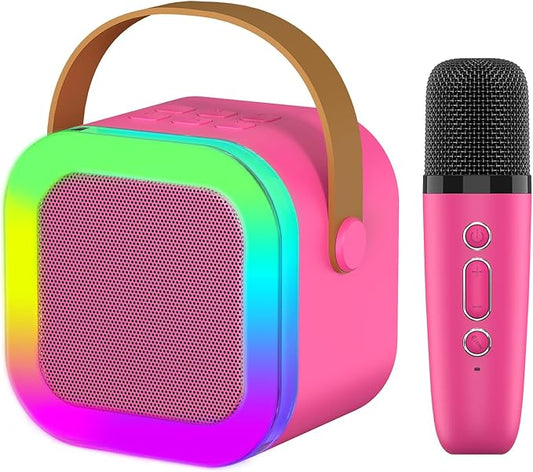 Kids Karaoke Microphone Machine Toy, 4-12 Years Old Girls Christmas Birthday Gift for Girls, Karaoke Toys Gifts for Girls Ages 4, 5, 6, 7, 8, 9, 10, 12 +Year Old Birthday Party. (Red-01)