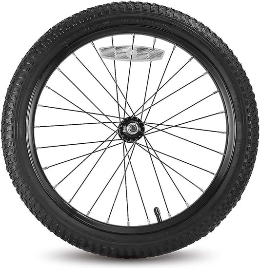 JOYSTAR 12 14 16 18 20 Inch Kids Bike Front Wheels Replacement Bicycle Wheels with 12-20 Inch Solid Air Rubber Tire & Inner Tube Don't Fit Huffy Bike Black & White