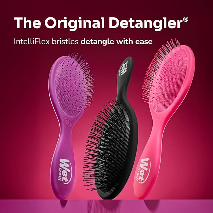 Wet Brush Original Detangler Hair Brush, Purple Frost - Ultra-Soft IntelliFlex Bristles - Detangling Brush Glides Through Tangles For All Hair Types (Wet Dry & Damaged Hair) - Women & Men