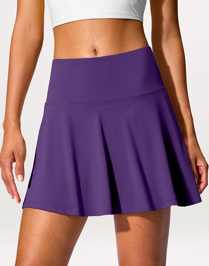 14" Tennis Skirt Golf Skorts with Pockets Tummy Control Shorts Pleated Skirts for Women Athletic Dressy Casual