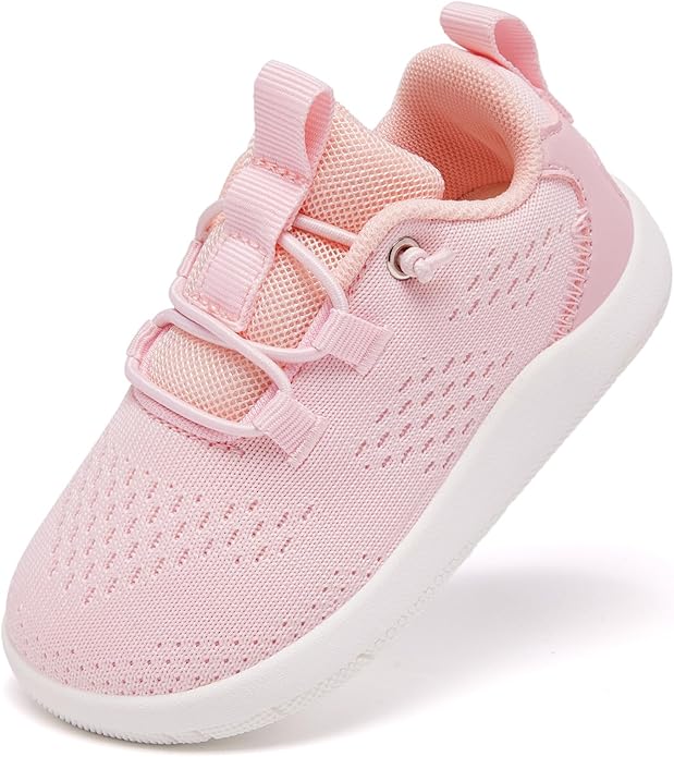 MORENDL Wide Toddler Shoes Baby Walking Shoes Girls Boys Zero Drop Minimalist Sneakers Slip On Tennis Shoe Breathable Naturally Flexible