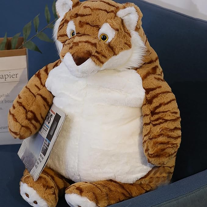 Tiger Weighted Stuffed Animals, 21.5" 5.2 lbs Weighted Tiger Plush Large Weighted Plush Animal Toy Pillow Gifts for Boys and Girls