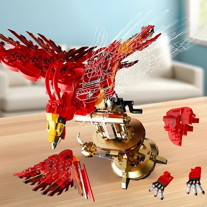 938 Pieces Phoenix Building Set, Magic Potter Phoenix Collection Model for Adults,Ideas HP Building Toy