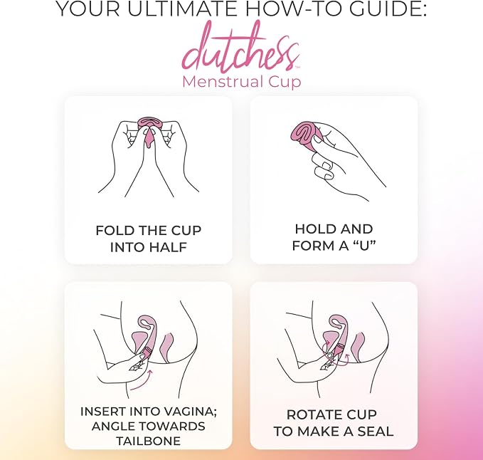Dutchess Reusable Soft Silicone Menstrual Cup (Red, Large (Pack of 1))