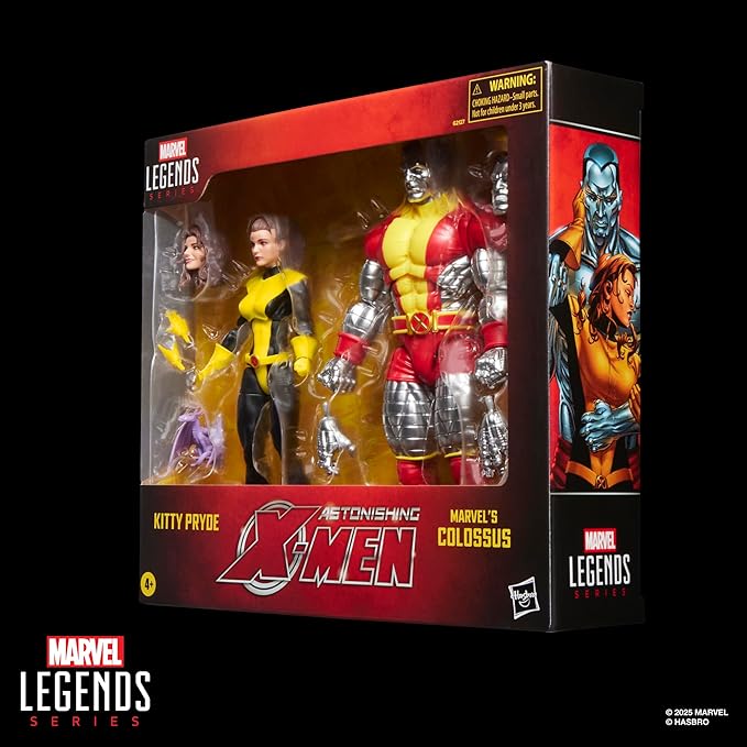 X-Men Marvel Legends Series Kitty Pryde & Marvel’s Colossus Two-Pack, 2 Astonishing Comics-Inspired Collectible 6-Inch Scale Action Figures
