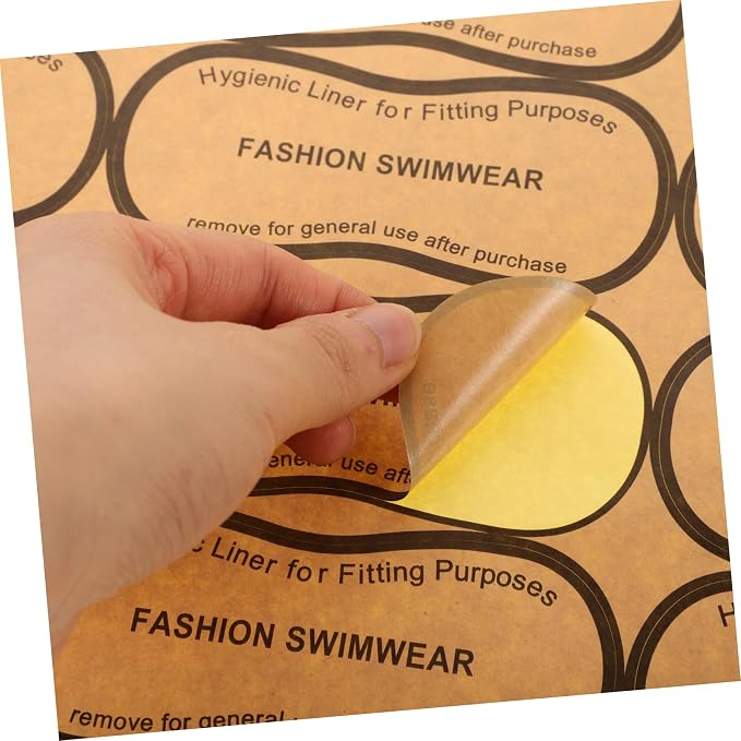 Protective Sticker for Lingerie Swimwear Protective Sticker Adhesive Decal Underpants Decal (100pcs)
