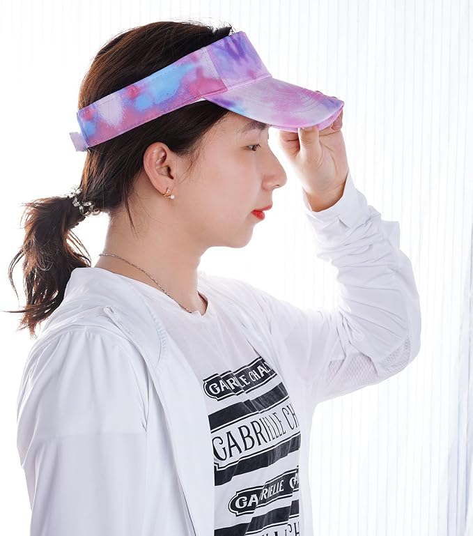Marrywindix 1 Piece of Sport Wear Athletic Visor Sun Sports Visor Hat Visor Adjustable Cap for Women and Men