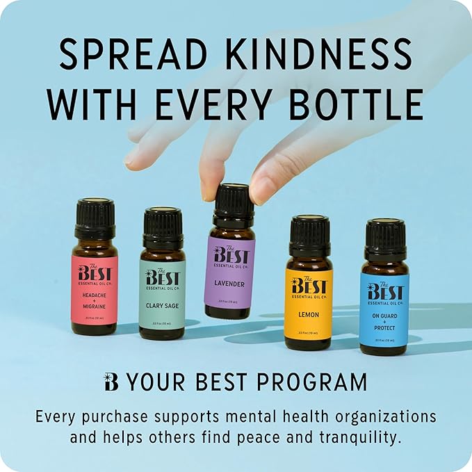 The Best Detox + Purify Essential Oil Blend- Premium Grade- 100% Pure & Natural for Aromatherapy, Diffuser, Spa, Massage, Air Freshener- 10 ml (.33 fl oz)