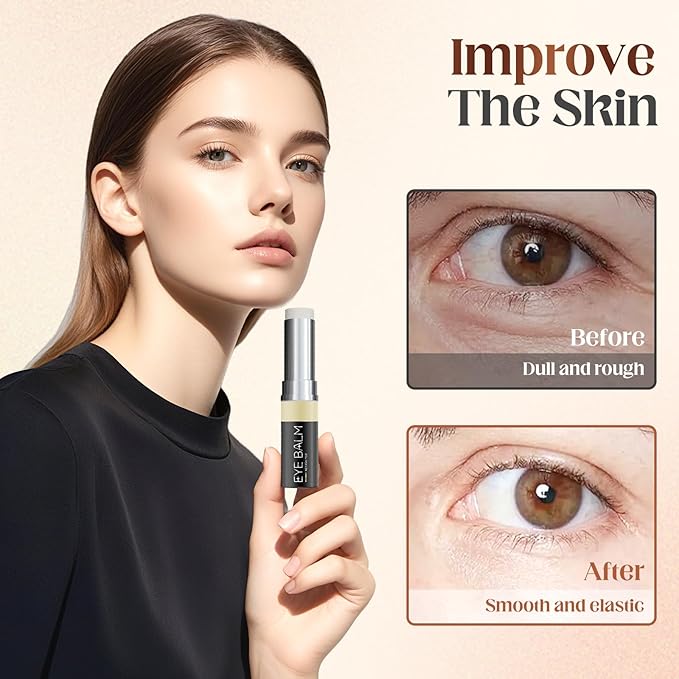 For Eye Bags, 2025 New Lightweight Retinol Eye Balm Serum for Daily Use, Gentle Under Eyes Treatment for Mature Skin, Eyes Moisturizer for All Skin (0.04 Ounce (Pack of 1), 2PCS)
