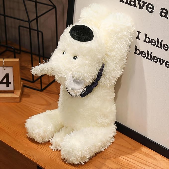 PEACH CAT West Highland White Terrier Dog Stuffed Animal 25.6" Cute Puppy Plush Pillow Soft Plushies Toy Gifts for Kids