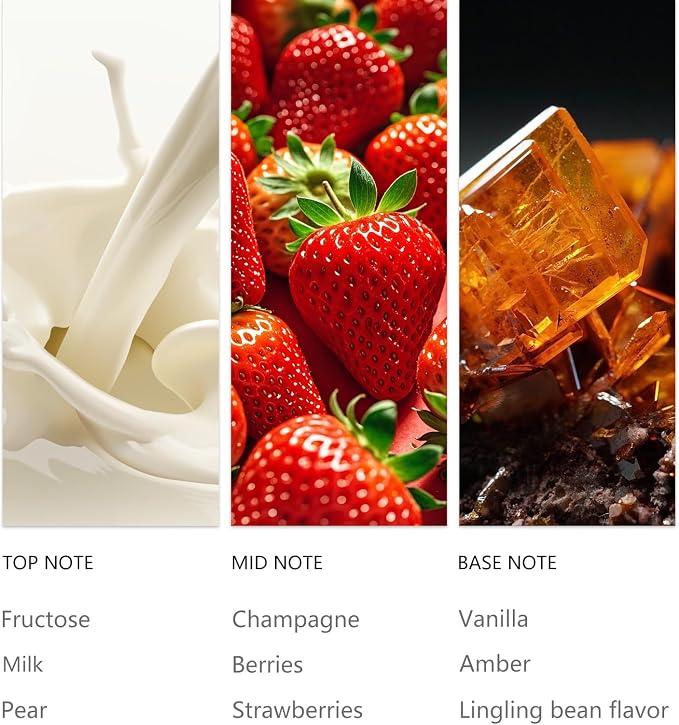 Christmas Champagne Essential Oil - 20ML Sampler Scented Oils for Waterless Diffuser, Aromatherapy Diffuser Oil with Festive Notes of Pear, Berry, Vanilla & Amber for Home