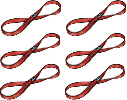 18MM Nylon Climbing Sling Runner 23KN CE2008/EN566 Strong Webbing Straps for Rock Climbing,Mountaineering, Rappelling, Swing, Yoga Hammock etc