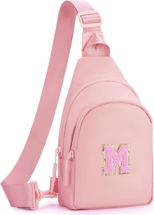 Birthday Gifts for 3 4 5 6 7 8 9 10 11 12 13 14 15 16 Year Old Girls,Crossbody Sling Bag Backpack Fanny Pack Purse for Teen Girl Kid Daughter Sister Her,Cute Trendy Stuff - Peach,M