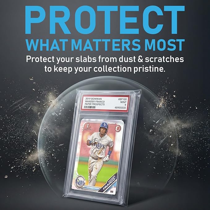 Invested Alliance PSA Slab Sleeves for Graded Cards | PSA Exact Fit Graded Card Sleeves, Resealable Slab Protector for TCG Collectors - Sports, Trading & Gaming.