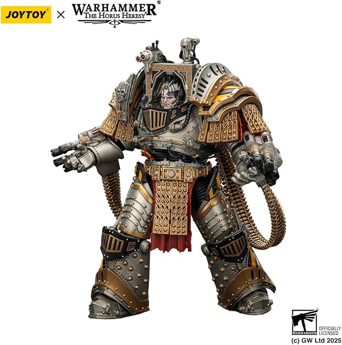 JOYTOY Warhammer The Horus Heresy 1/18 Scale Action Figure Mecha Joy Toy Collection Model Iron Warriors Perturabo, Primarch of The lVth Legion
