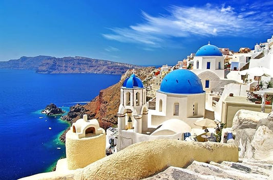 Jigsaw Puzzles for Adults 1000 Pieces Challenging Game Toys Puzzle for Kids Family Friends and Lovers, Impossible Hard Difficult Challenging Puzzles for Adults, Aegean Sea 27" x 20"